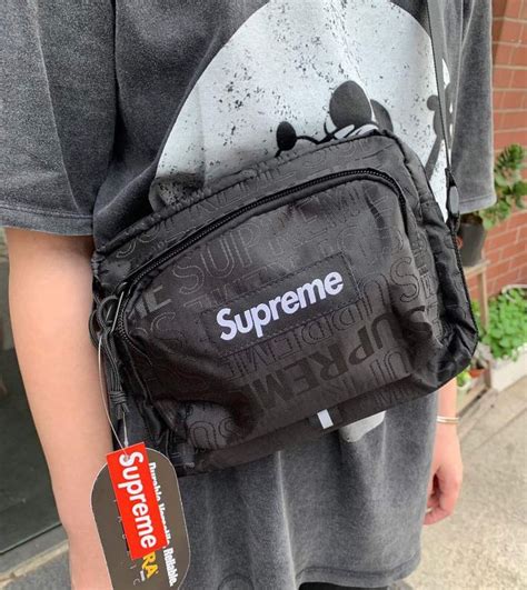 fake supreme bum bag|supreme over the shoulder bag.